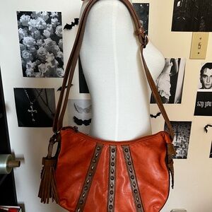 Brown and Orange Women's Bag